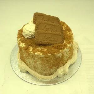 Lotus Biscoff Crumble Cake