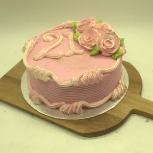 Pink Rose Cake